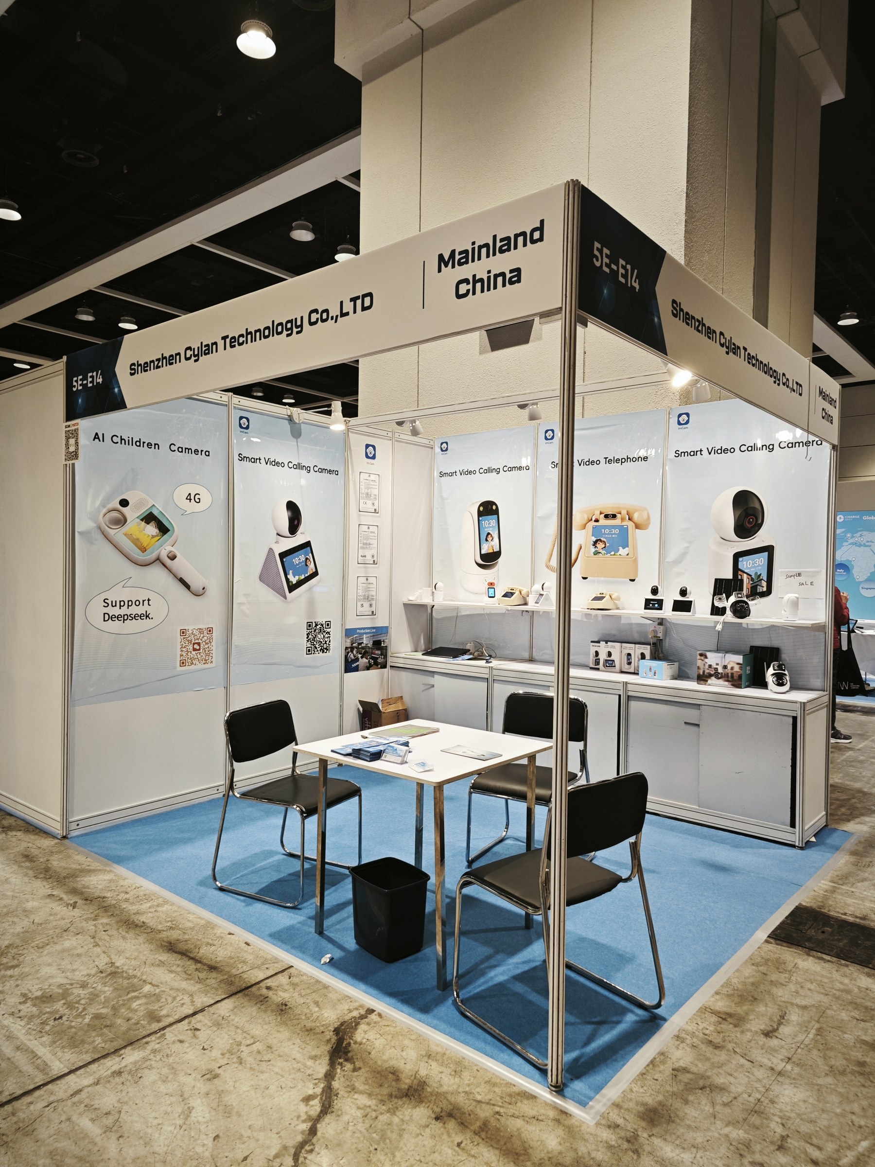Completed Cylan trade-show booth